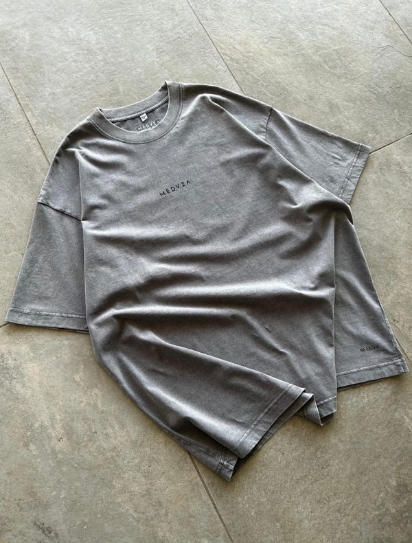 Tshirt Acid Washed Gris 230 gms Oversize