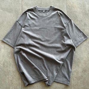 Tshirt Acid Washed Gris 230 gms Oversize