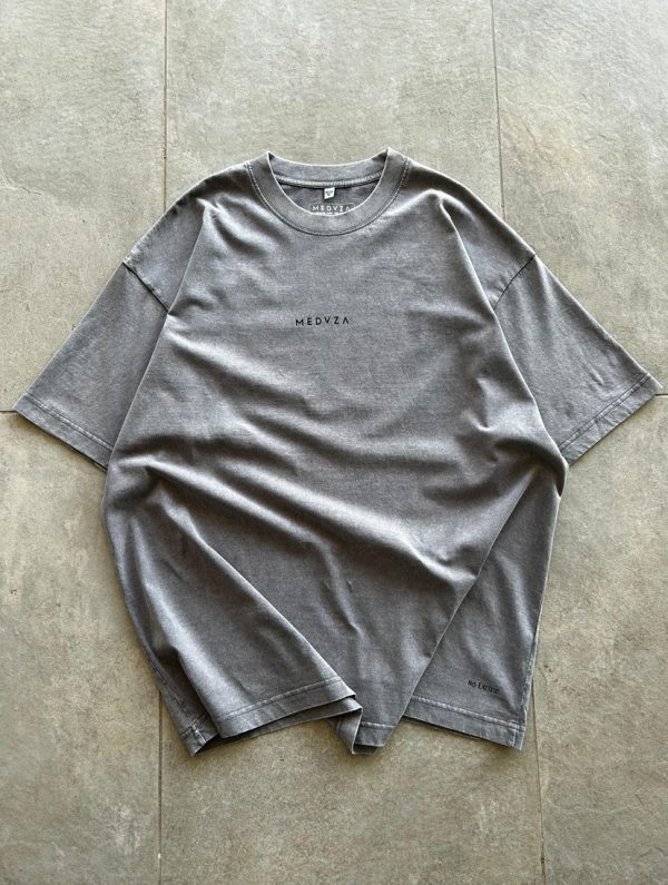 Tshirt Acid Washed Gris 230 gms Oversize - Imagen 2