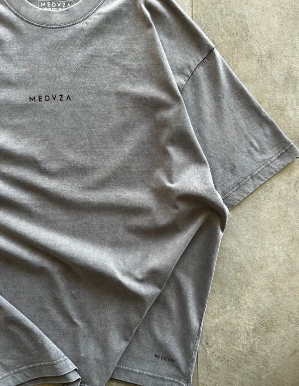Tshirt Acid Washed Gris 230 gms Oversize - Imagen 3