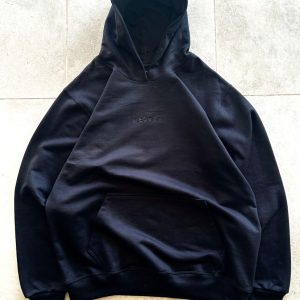 Hoodie Essentials Aesthetics Black 350 gms Oversize