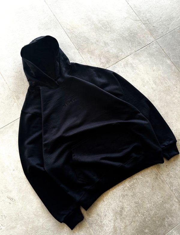 Hoodie Essentials Aesthetics Black 350 gms Oversize